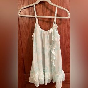LIKE NEW Victoria’s Secret I Do collection, white/blue lingerie set,size small